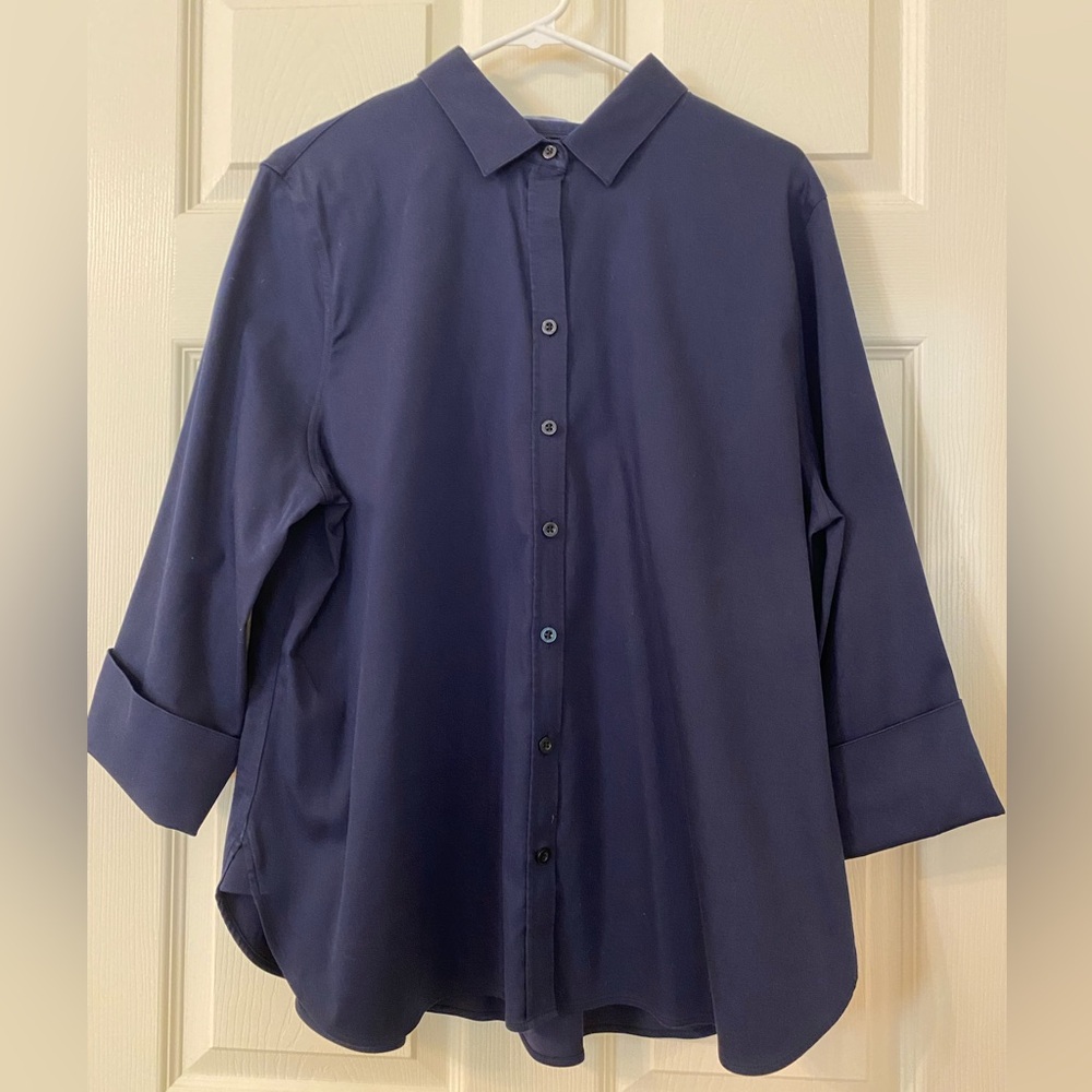 Chico’s No Iron 3/4 Shelve Blouse